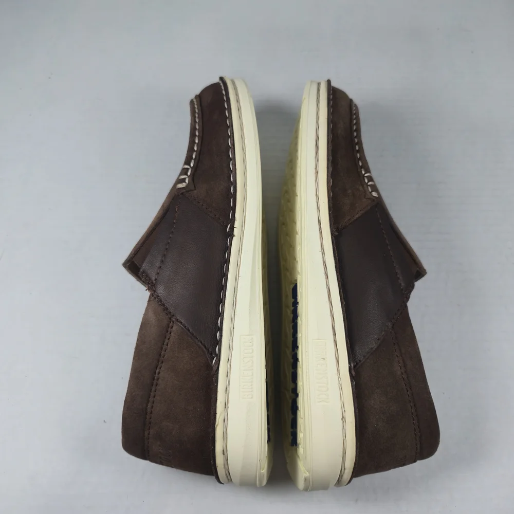 Birkenstock Unisex Duma Brown Leather Slip-On Loafers Size EU 38 Reg US W7 M5